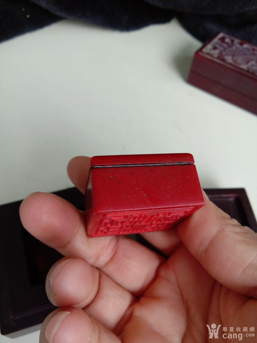 清代老鸡血石印章