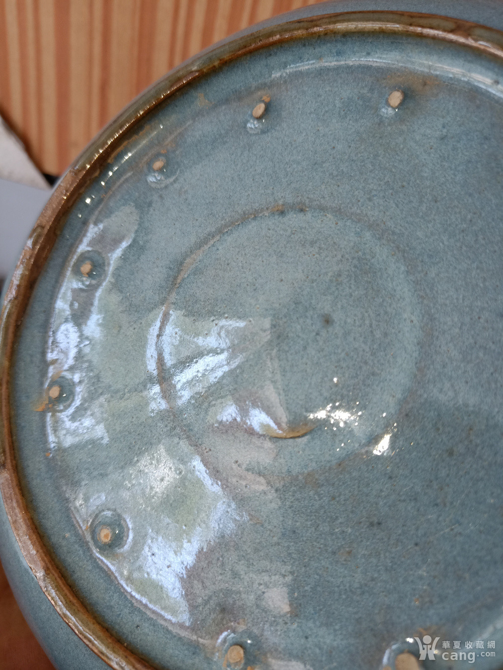 官钧窑深腹支钉大盘老存货