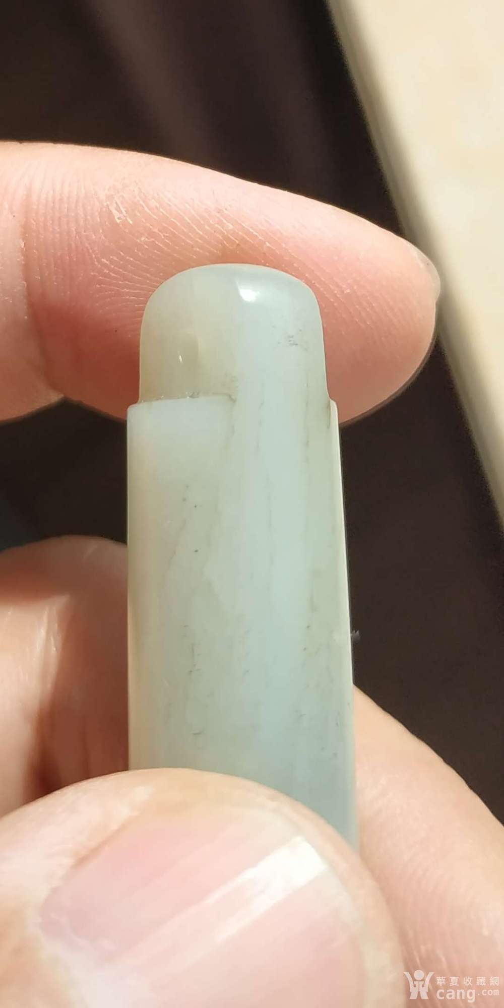 官器 清 和田玉 翎管