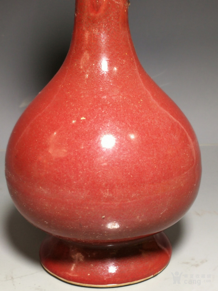 现代仿永乐红釉瓷器图片