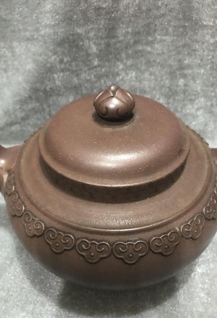 顾景舟祥云如意紫砂壶