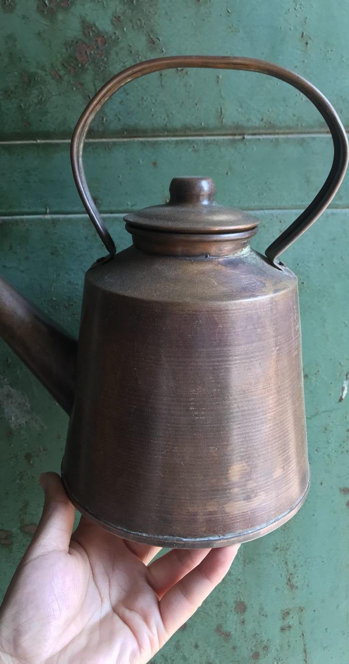 收来的民国铜老烧水壶