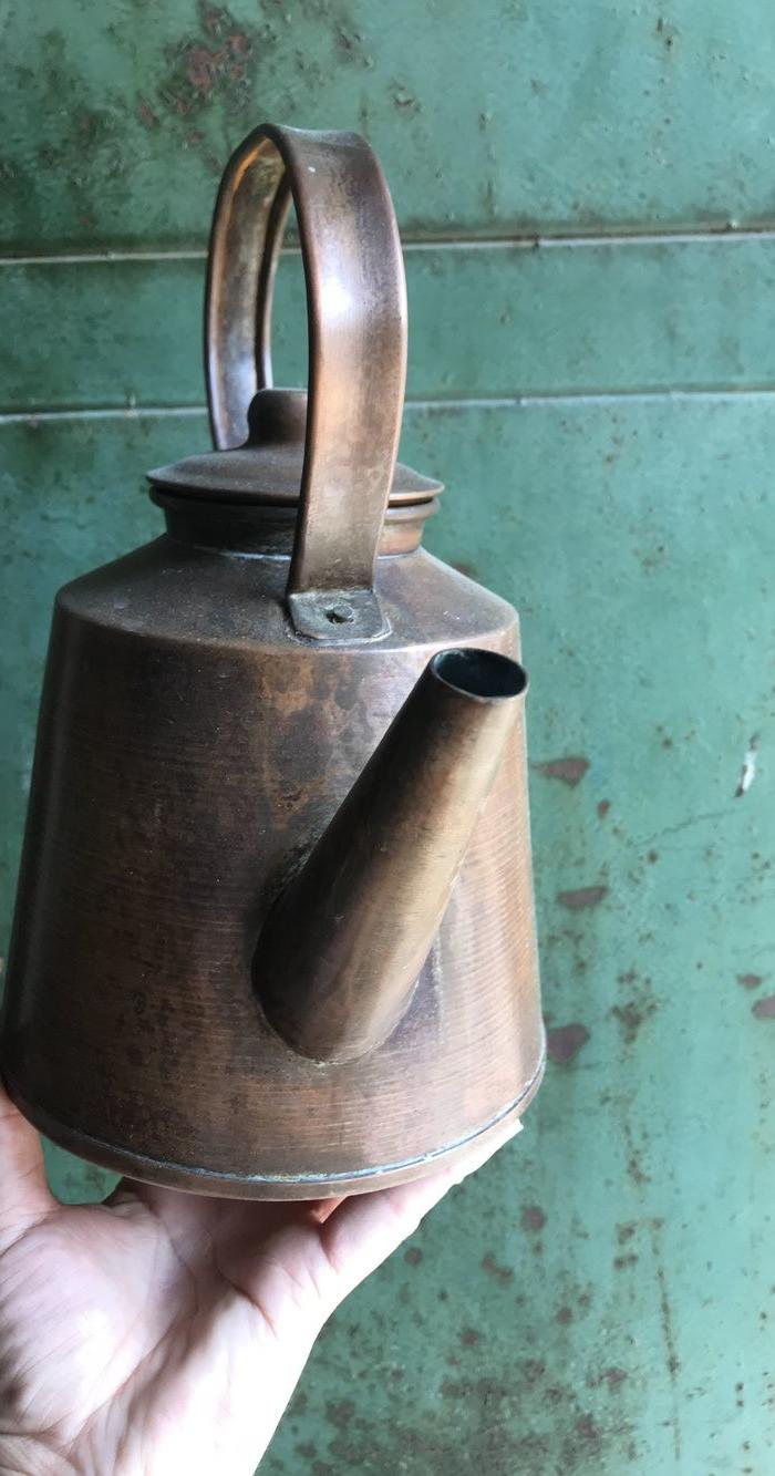 收来的民国铜老烧水壶