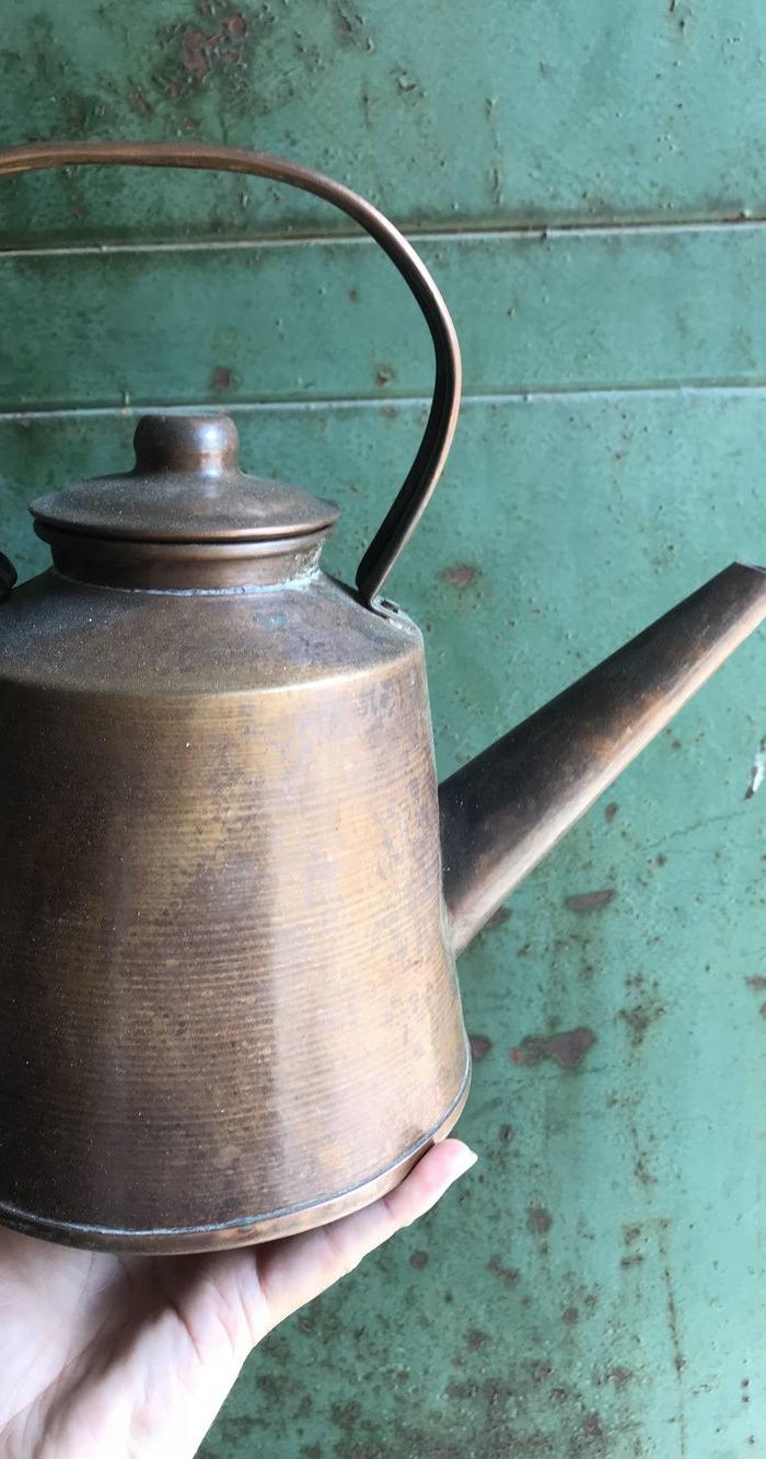 收来的民国铜老烧水壶