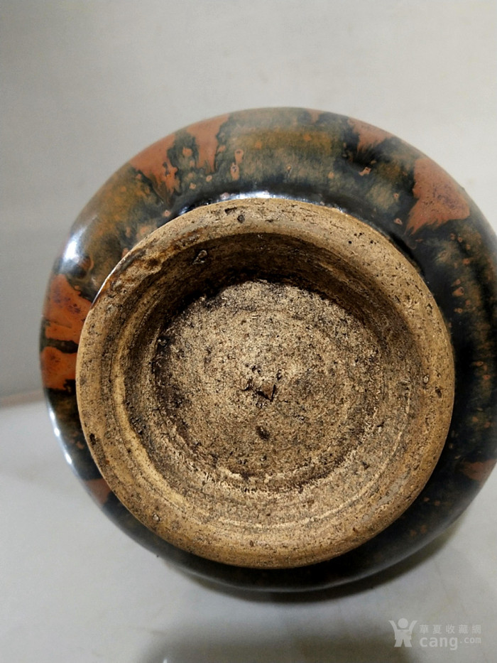 宋磁州窑铁锈花玉壶春瓶