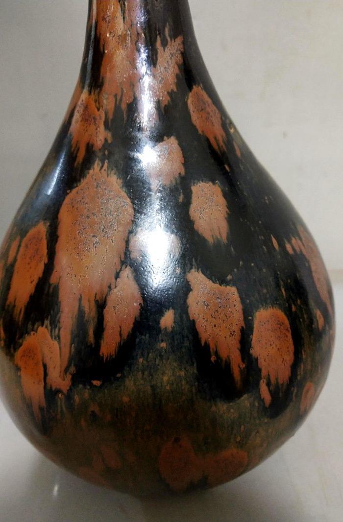 宋磁州窑铁锈花玉壶春瓶