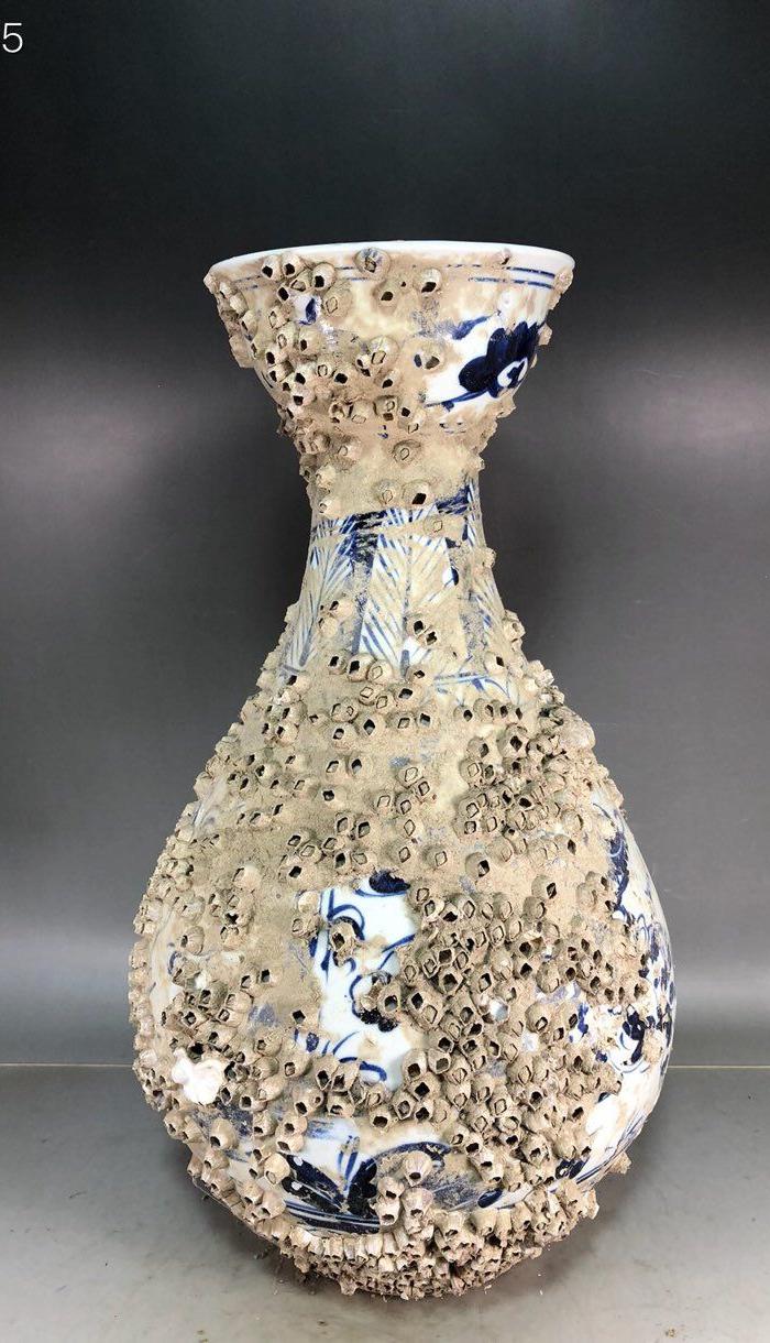 海捞瓷青花玉壶春瓶