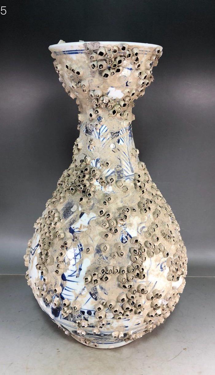 海捞瓷青花玉壶春瓶