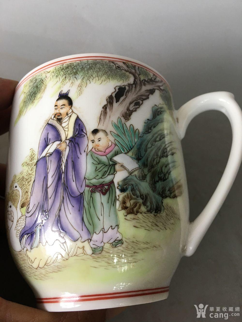 王晓帆 粉彩人物杯,釉面肥厚滋润,画工精美绝伦