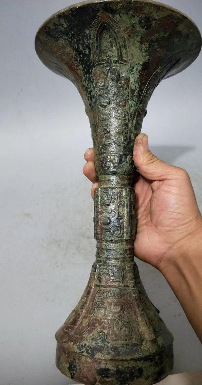 战汉老青 铜器大花鼓