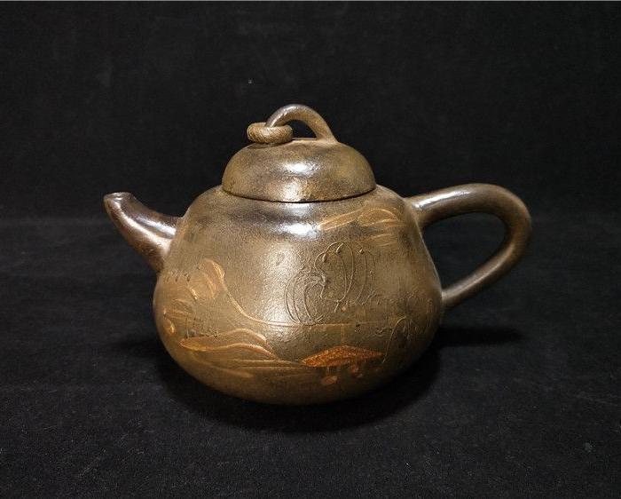 老紫砂 邵顺昌 款 老紫砂壶