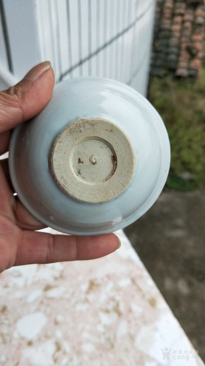 明晚期景德镇窑玉璧底青花小洗