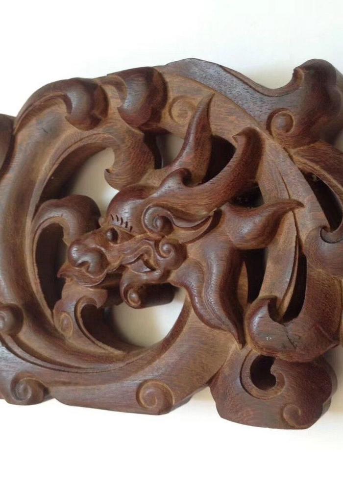 一件 双面雕刻 草龙