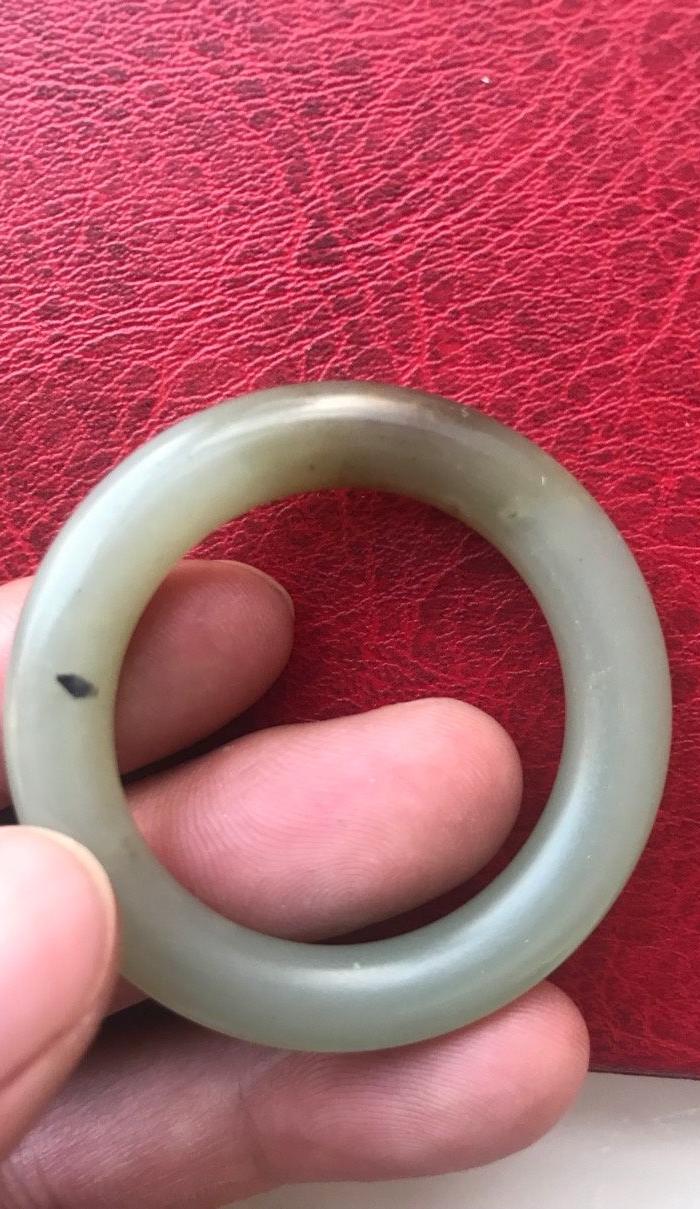 清代和田玉袈裟环