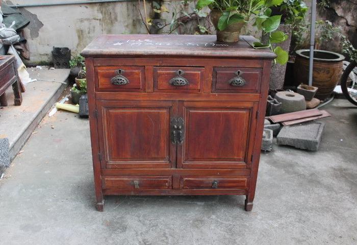 民俗老物件民国老旧家具老桌子小桌子小柜子老式电脑桌复古桌