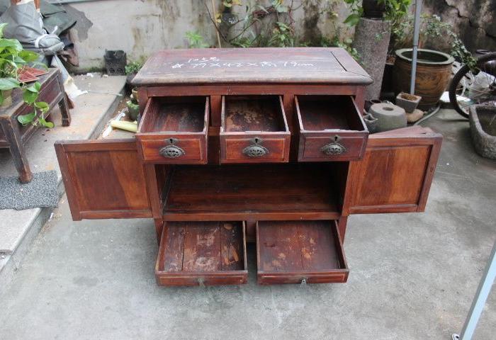 民俗老物件民国老旧家具老桌子小桌子小柜子老式电脑桌复古桌