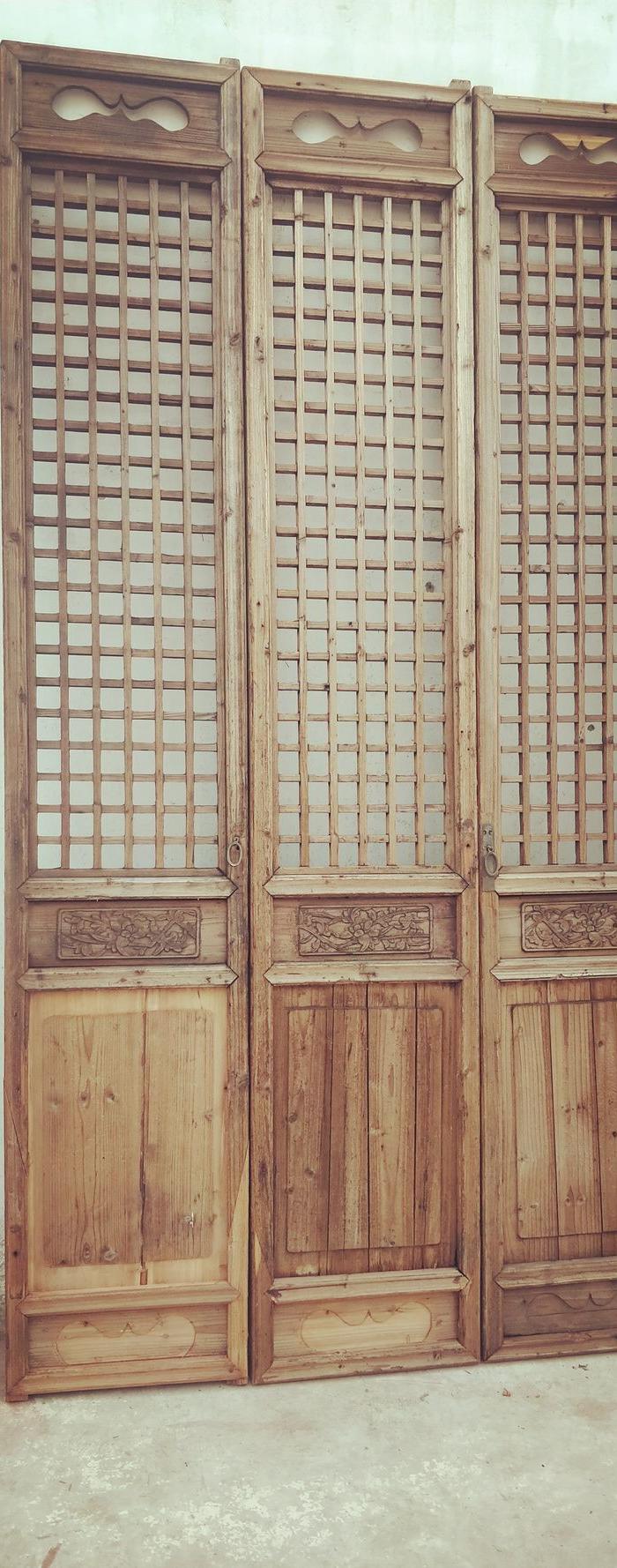 老式格子门,中式格子门_大山谷图库