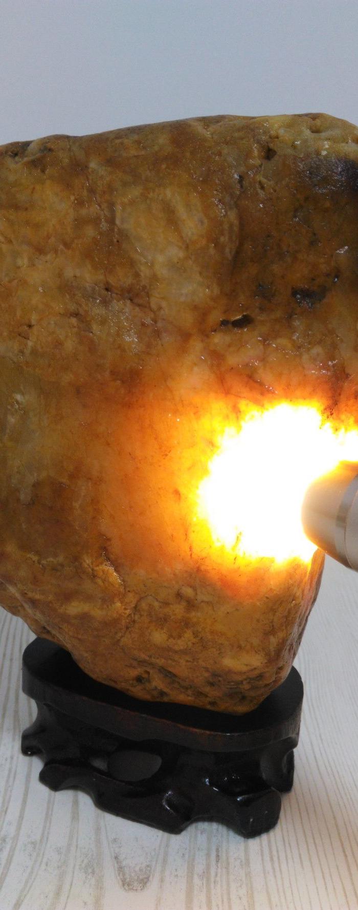 晶蜡石摆件 金发姑娘 冻蜡