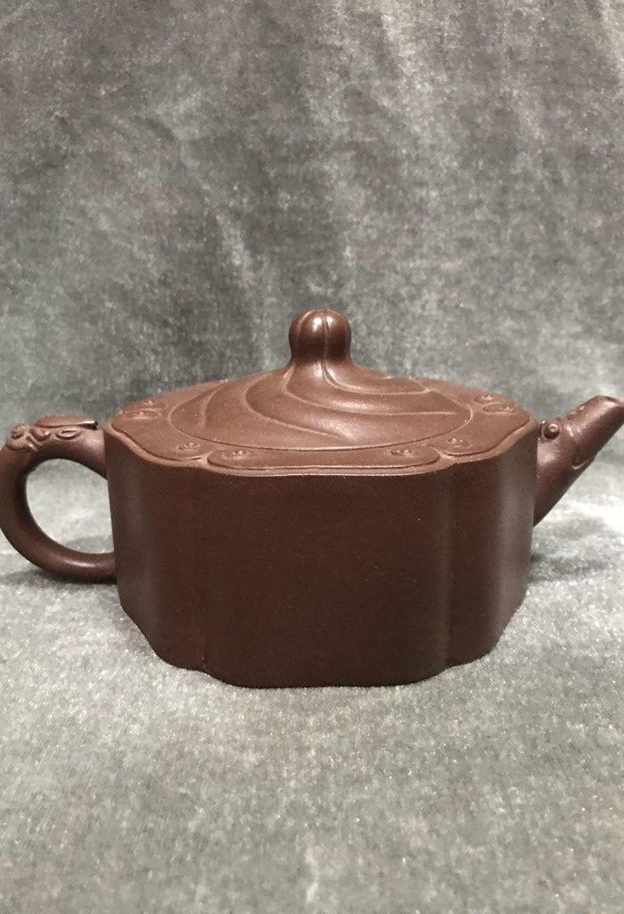 顾景舟六方祥云紫砂壶