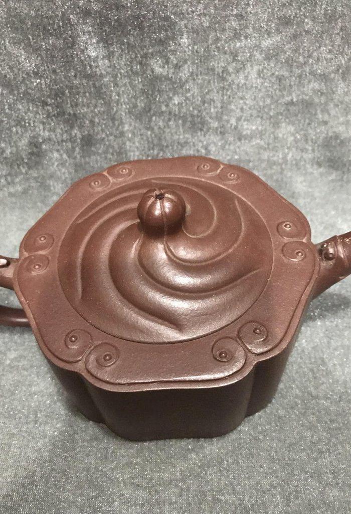 顾景舟六方祥云紫砂壶