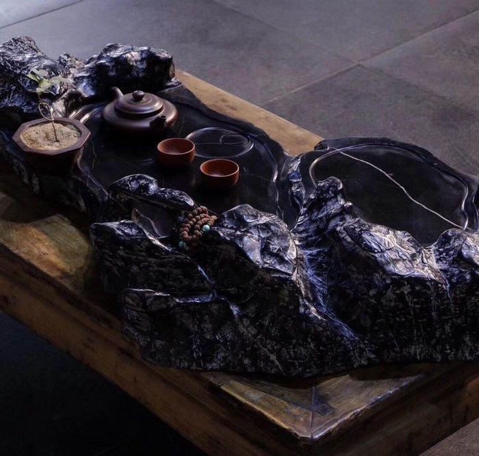 灵璧石茶台