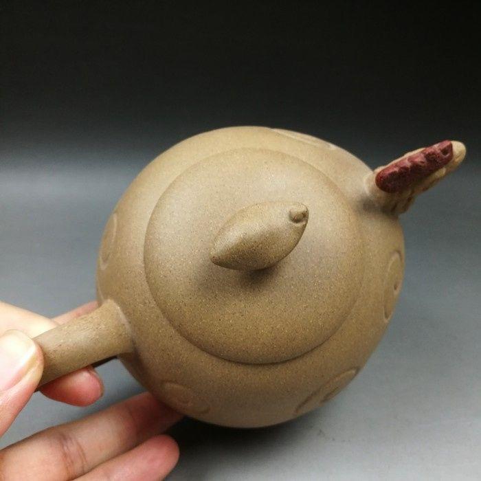 工艺师潘洪均天鸡紫砂壶