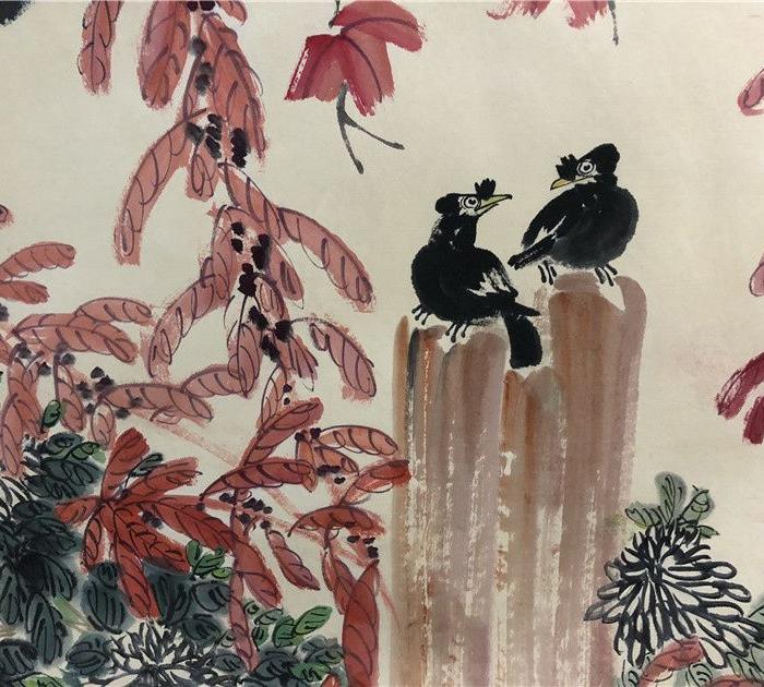 齐白石花鸟作品