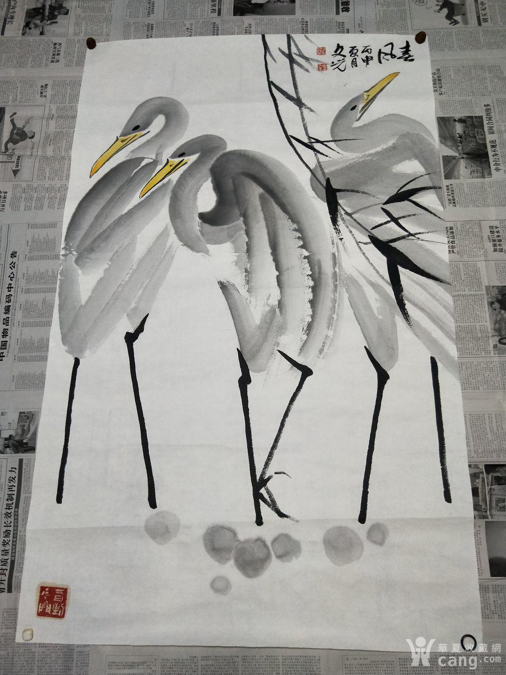 中国美协大写意国画大师张文光精美大写意画作《春风》