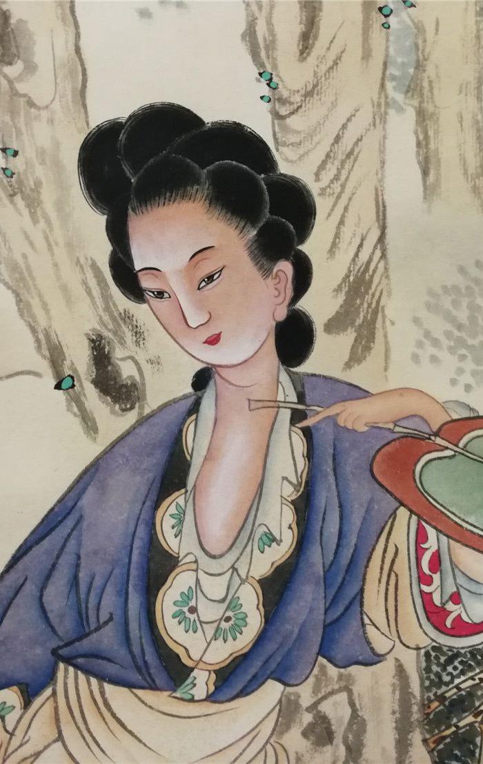 费丹旭人物立轴