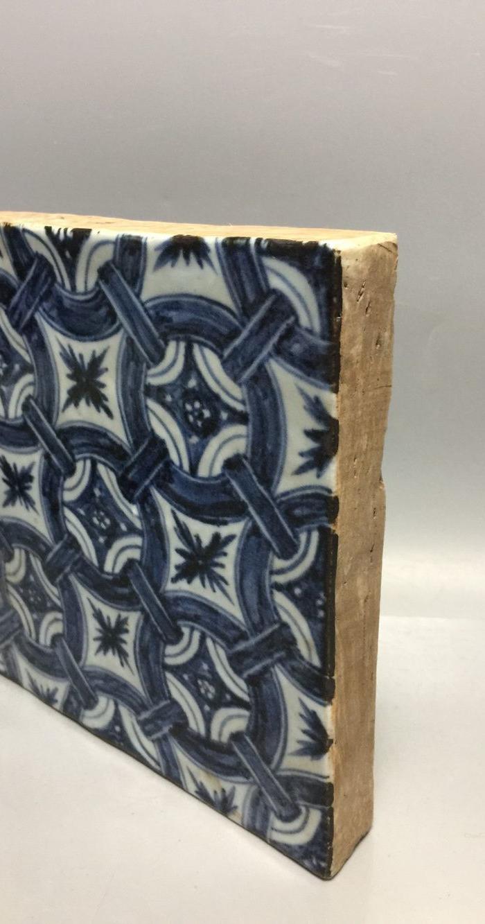 清,青花花纹瓷板砖