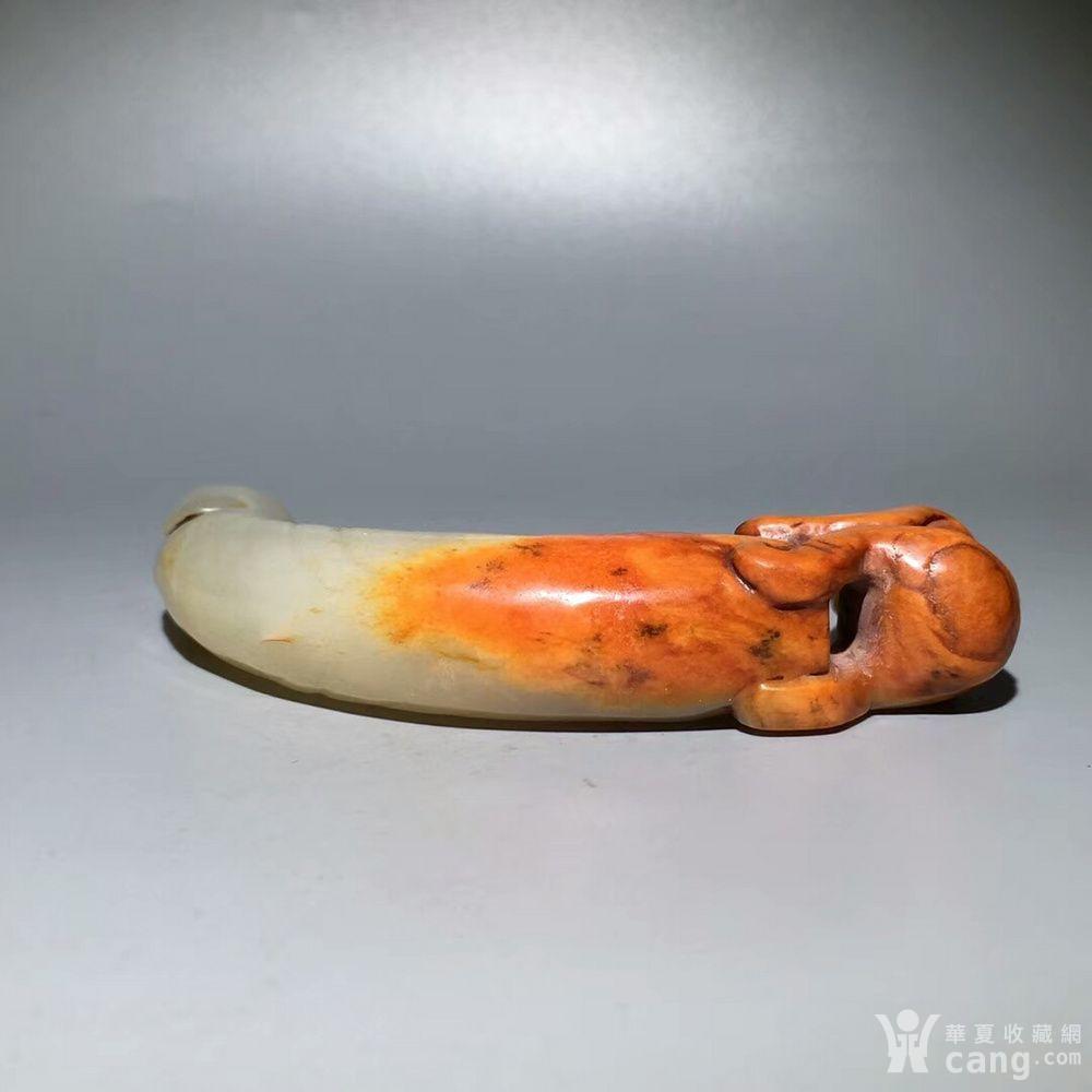 清代 老和田玉阳具手把件