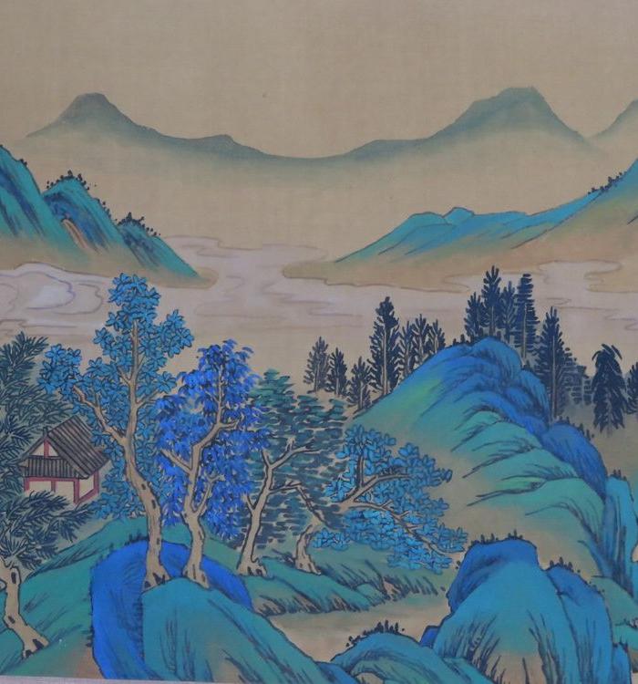 仇英青绿山水手卷