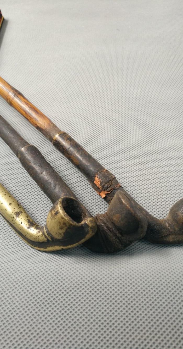 民国竹子烟斗三只.