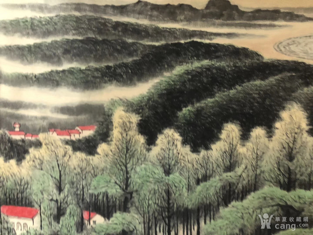 关山月绿色长城图