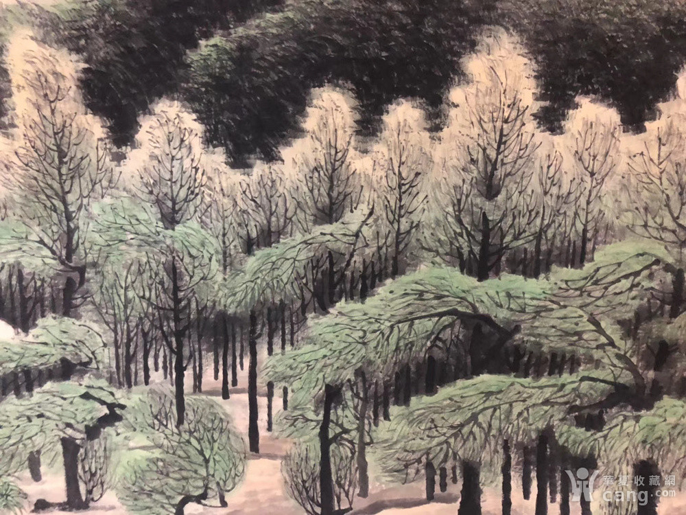 关山月绿色长城图