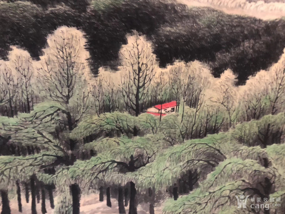 关山月绿色长城图