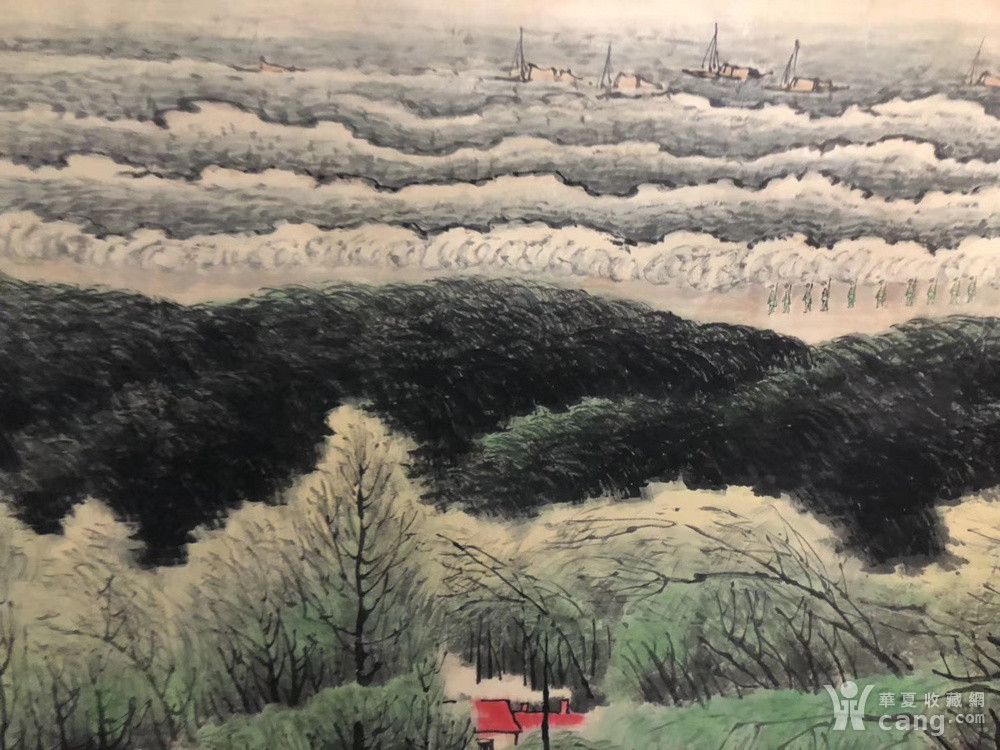 关山月绿色长城图