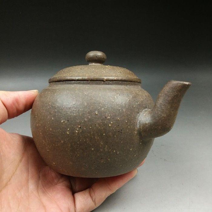 粗砂段泥紫砂壶