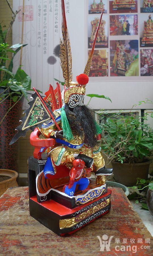 22厘米樟木雕 漆线雕 花脸王爷 阿爷公