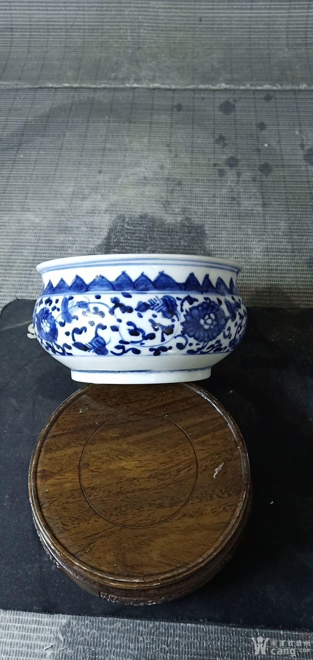 乾隆青花缠枝莲香炉