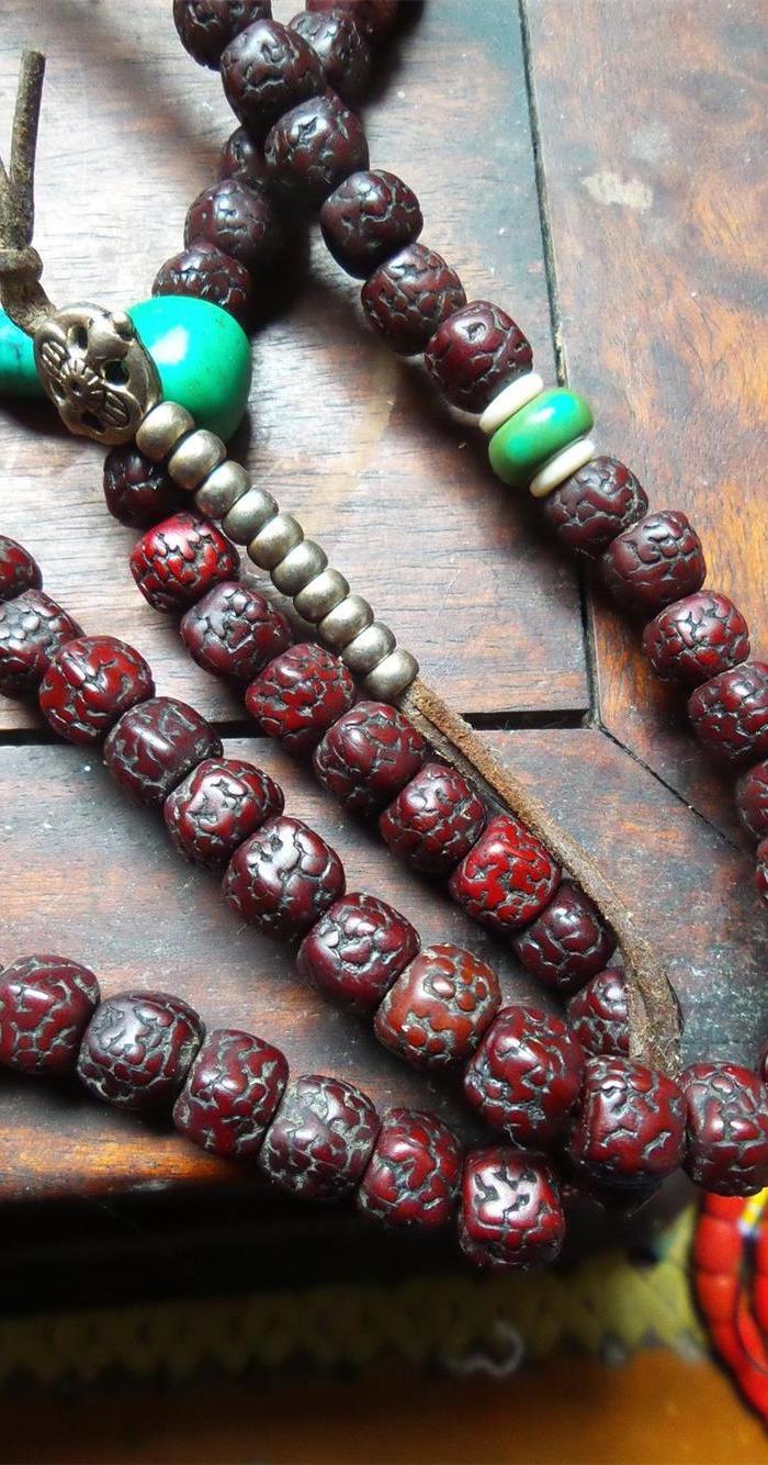 藏传老*菩提佛珠