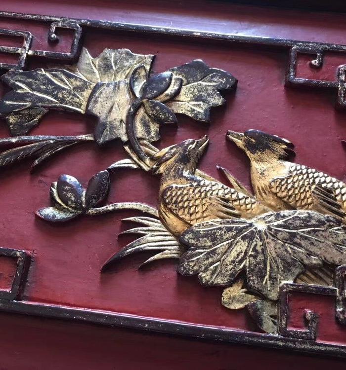 精品花鸟东阳老木雕