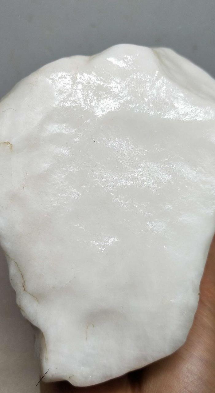 1505 新疆罗布泊 羊脂白 戈壁玉 原石 摆件 1795克