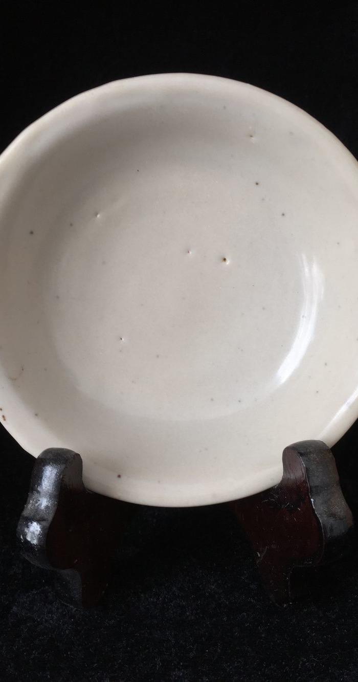 明代甜白釉小盘