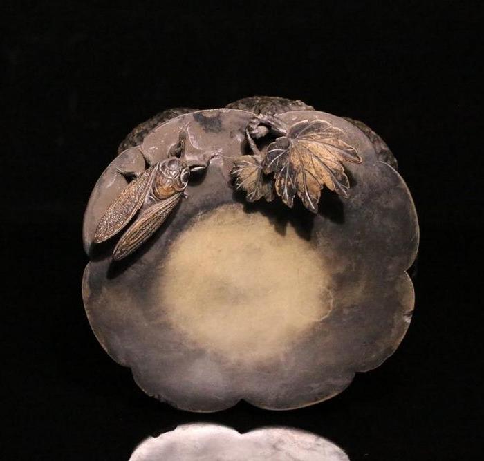 清代名家 丁晏 款文房绿端