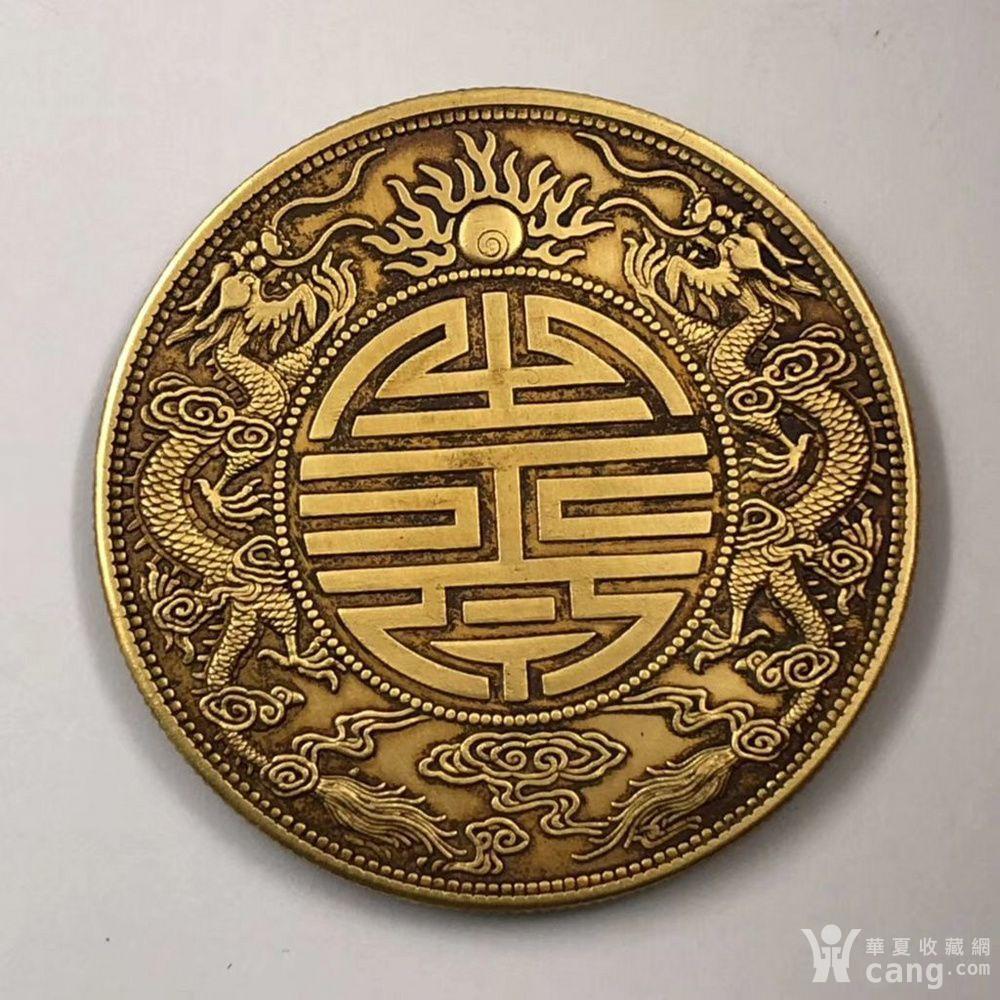 库平重一两广东双龙纯金币