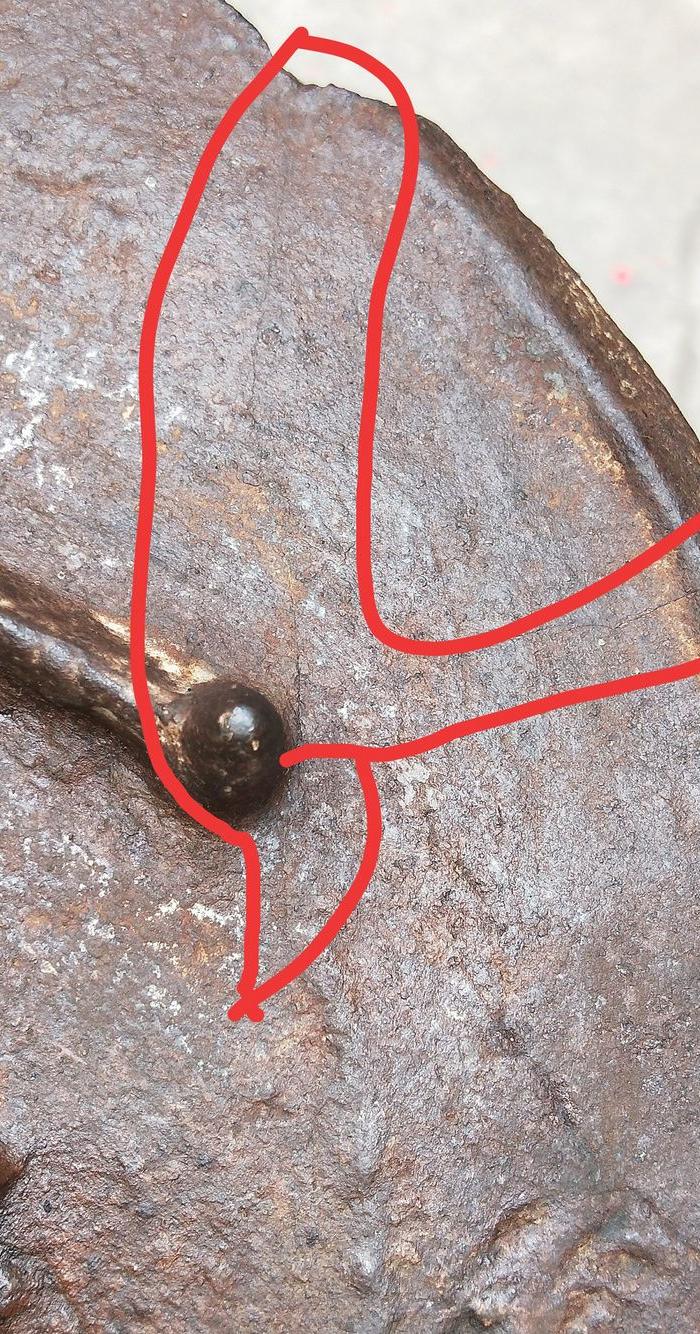 清代老铁器盾牌