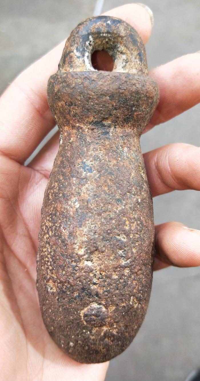 清代老铁器流星锤