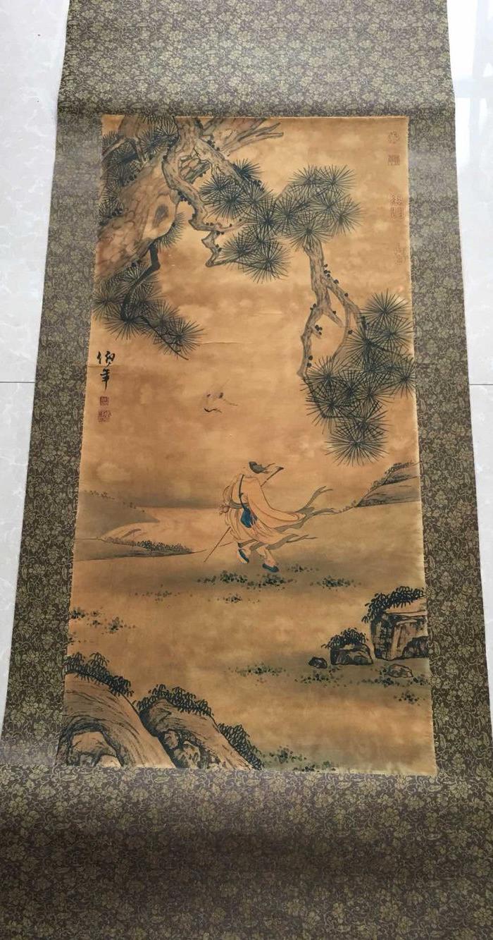 宣纸字画 人物 画面美伦
