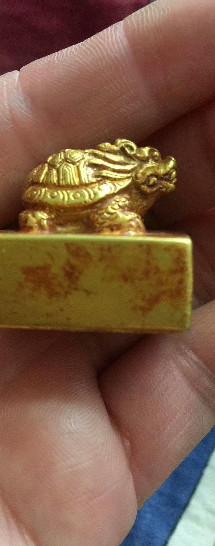纯金龟印章
